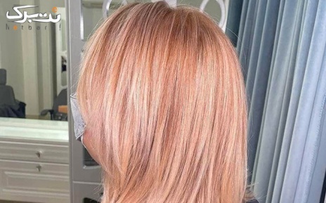 رنگ مو برای موهای متوسط در سالن سایا
