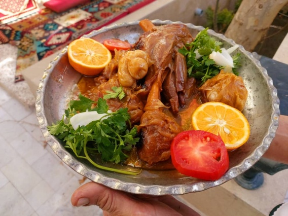 چلو ماهیچه مخصوص باسرویس کامل رستوران حسین شیشلیکی