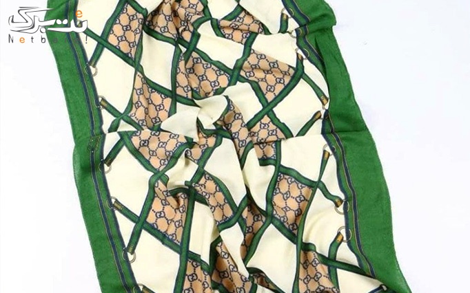 شال سبز مشکی از مجموعه روز اسکارف