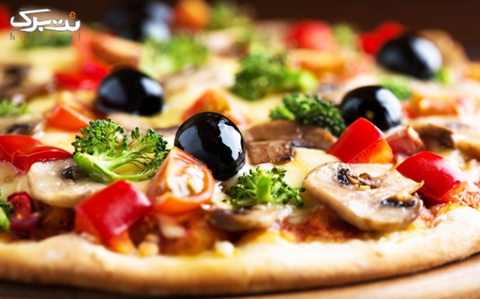 غذاهای سالم و خوشمزه پیتزا تاتلی با منوی باز