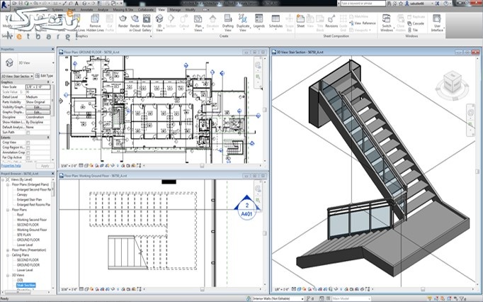 آموزش  3DMAX مقدماتی و پیشرفته و انجام پروژه های معماری