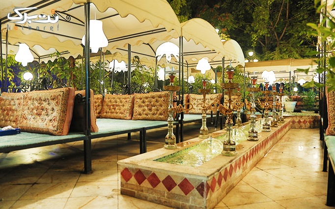 رستوران باغ طهرون با سرویس چای سنتی دو نفره
