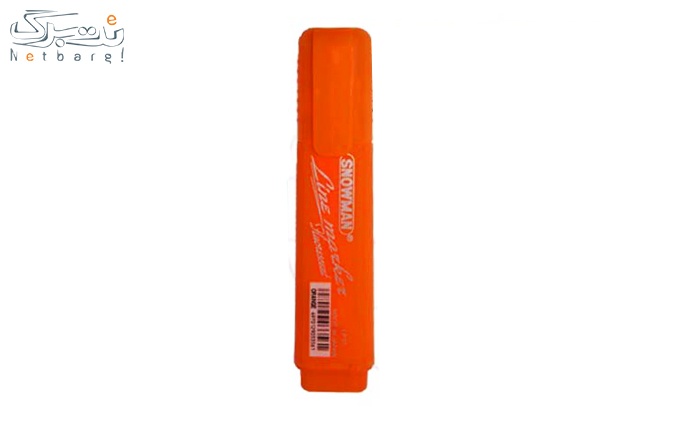 پکیج2: ماژیک علامت گذار نارنجی اسنومن Snowman Highlighter Marke
