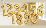 اعداد فویلی در پنج رنگ از فروشگاه لوکس پارتی