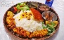 چلو جوجه کباب با سرویس کامل رستوران حسین شیشلیکی