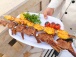 چلو شیشلیک مخصوص باسرویس کامل رستوران حسین شیشلیکی