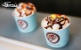 بستنی جلاتو کاراملی با انواع نوتلا ، وافل و بستنی های سه اسکوپی