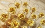 گل تزئینی طلایی از گالری فلوریا
